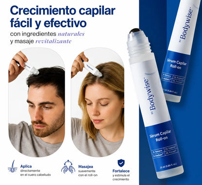 BodyWise ™  Sérum Capilar Anticaída y Crecimiento Intensivo [Nutre, fortalece y estimula]