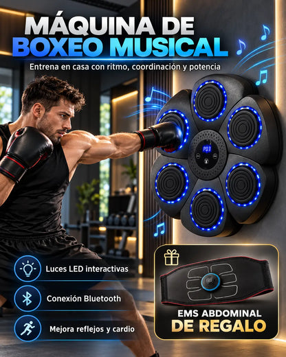 🔥 MÁQUINA DE BOXEO MUSICAL + ABDOMINAL EMS STIMULATOR DE REGALO