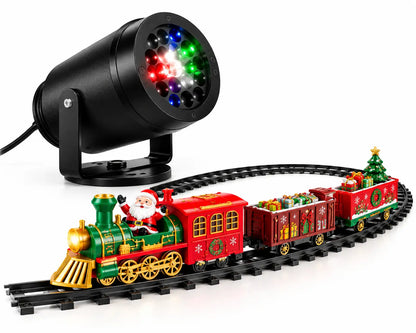 PROYECTOR DE LUCES NAVIDEÑAS + TREN DE REGALO [MAGIA Y DECORACIÓN PARA TU NAVIDAD] 🎄🔥
